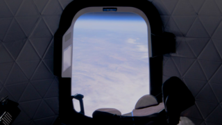 Panoramiczne okno kapsuły Blue Origin: New Shepard