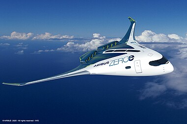 Bezemisyjny samolot na wodór ZEROe blended-wing body; Fot. Airbus