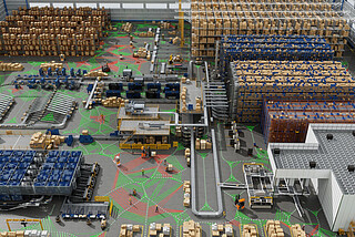 Mega Omniverse Blueprint - AI i digital twin - sztuczna inteligencja i cyfrowy bliźniak - KION / Accenture / NVIDIA